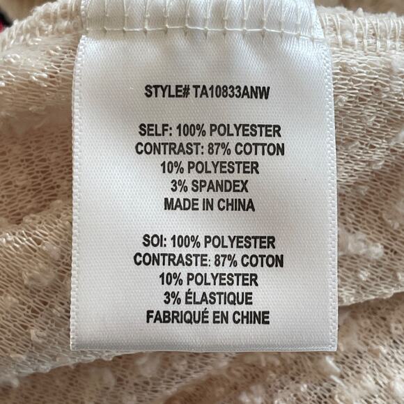 ANTHROPOLOGIE EVA FRANCO Plus Size 1X Varsity Pullover Shaggy Sweatshirt Top NWT - Picture 11 of 13